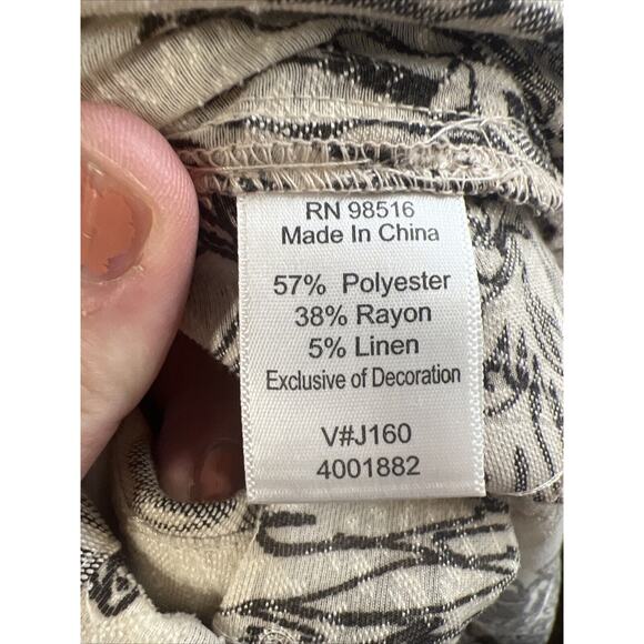 Coldwater Creek Floral Women's Button Down Collard Top Shirt Small Petite - Picture 8 of 9